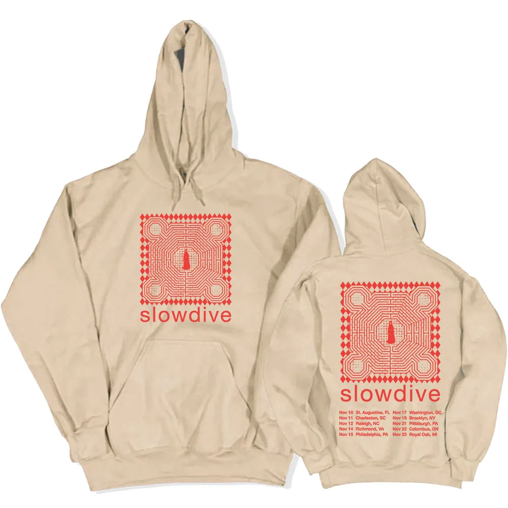 Band Slowdive 2024 Tour Hoodies Women Men Heavy Mental Fashion Sweatshirts Sudaderas Para Mujer Winter Soft Hooded Graphic Hoody