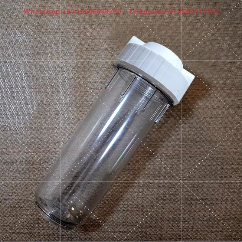Household primary water purifier filter bottle transparent pre filter 10 inch single-stage PP cotton filter cartridge