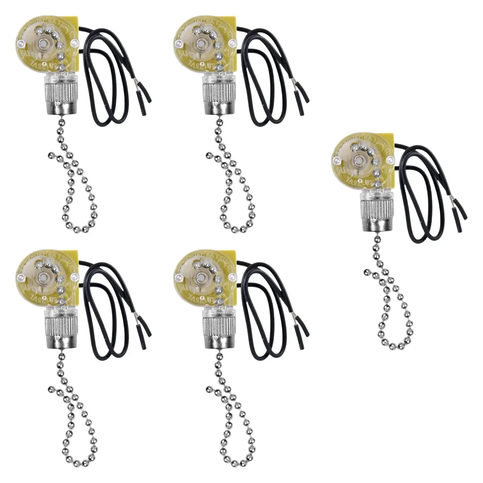 5x Fan Light Pull Switch Replacement Zing Ear Ze-109 On-off Light Switch