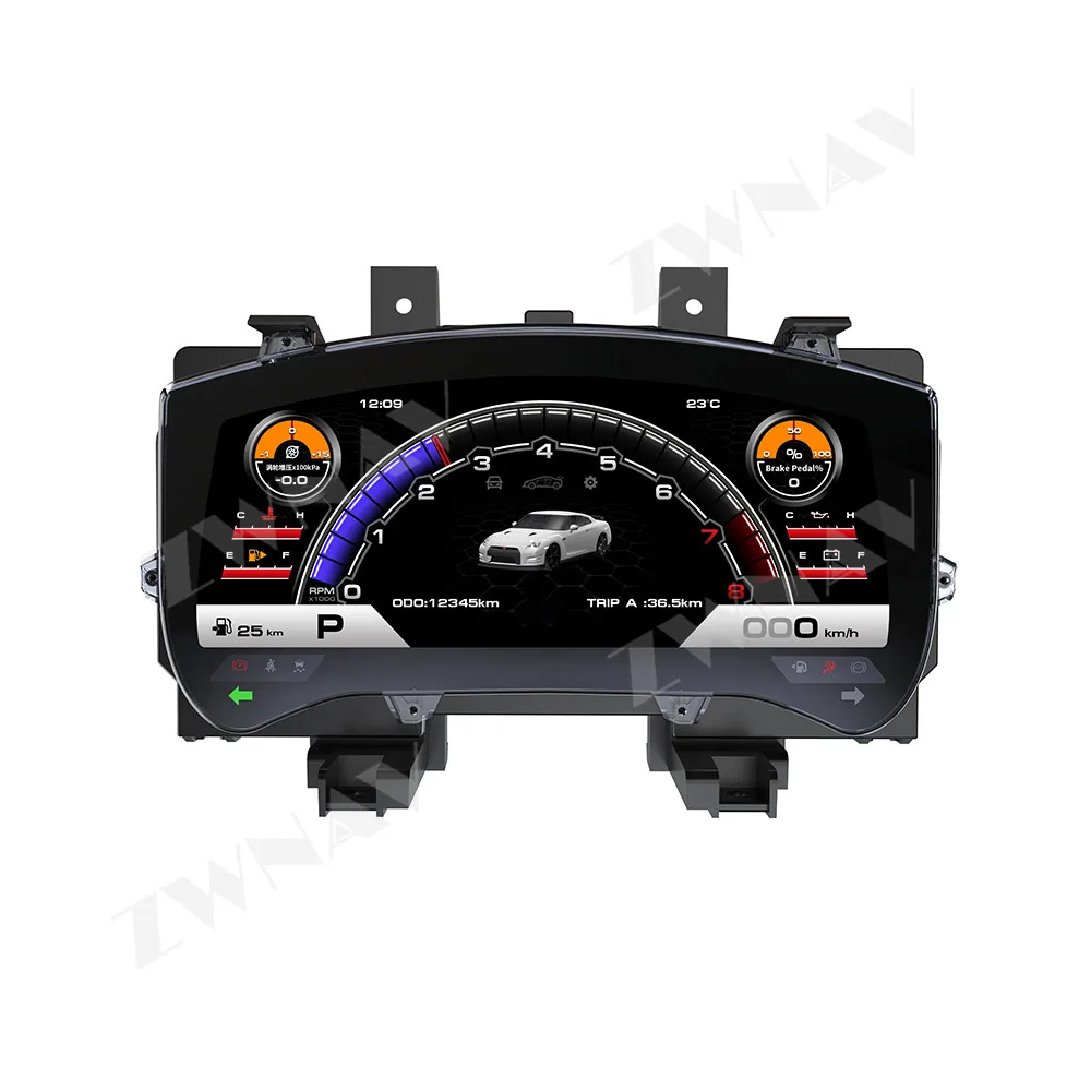 New Design Digital Dashboard For Nissan GTR 2008-2015 LCD Instrument Cluster Virtual Driving display Cockpit Virtual Instrument