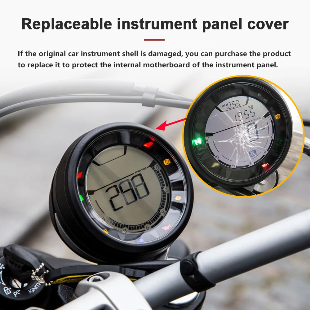 Motorcycle Dashboard Cover Speedometer Housing for Ducati Scrambler 800 400 Nightshift Desert Sled Cafe Racer Icon Accessories - Image 3