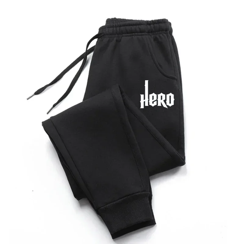 

Men's HERO Print Pants Elastic Waist Running Pants Soft Sports Gym Pants Casual Fitness Long Pants Outdoors HIP HOP Pants