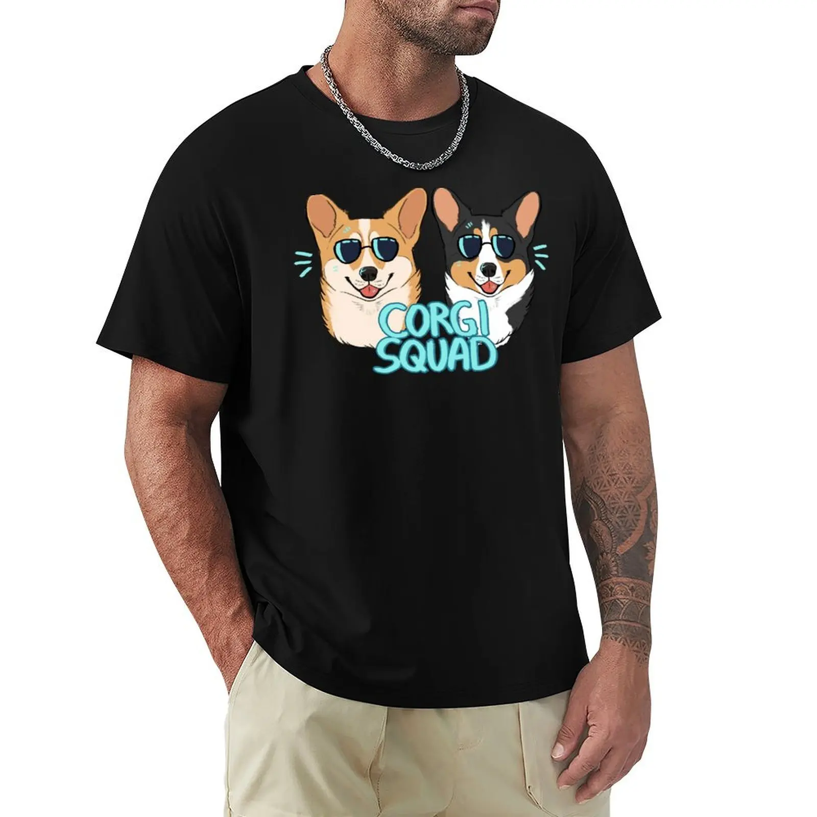

CORGI SQUAD - (The Doctor and the Queen) T-Shirt Trendy Pattern T-Shirt for Men