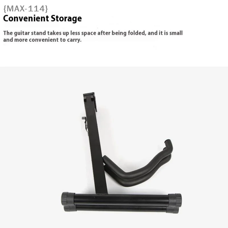 Universal A-Frame Guitar Stand, Folding Electric Bass Guitar Holder, Stable & Protective Instrument Rack