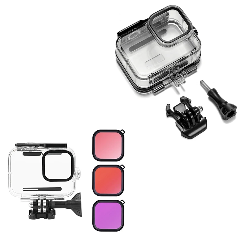 

60M Waterproof Case For Gopro Hero 12 11 10 9 Underwater Diving Housing Cover Action Camera Accessories