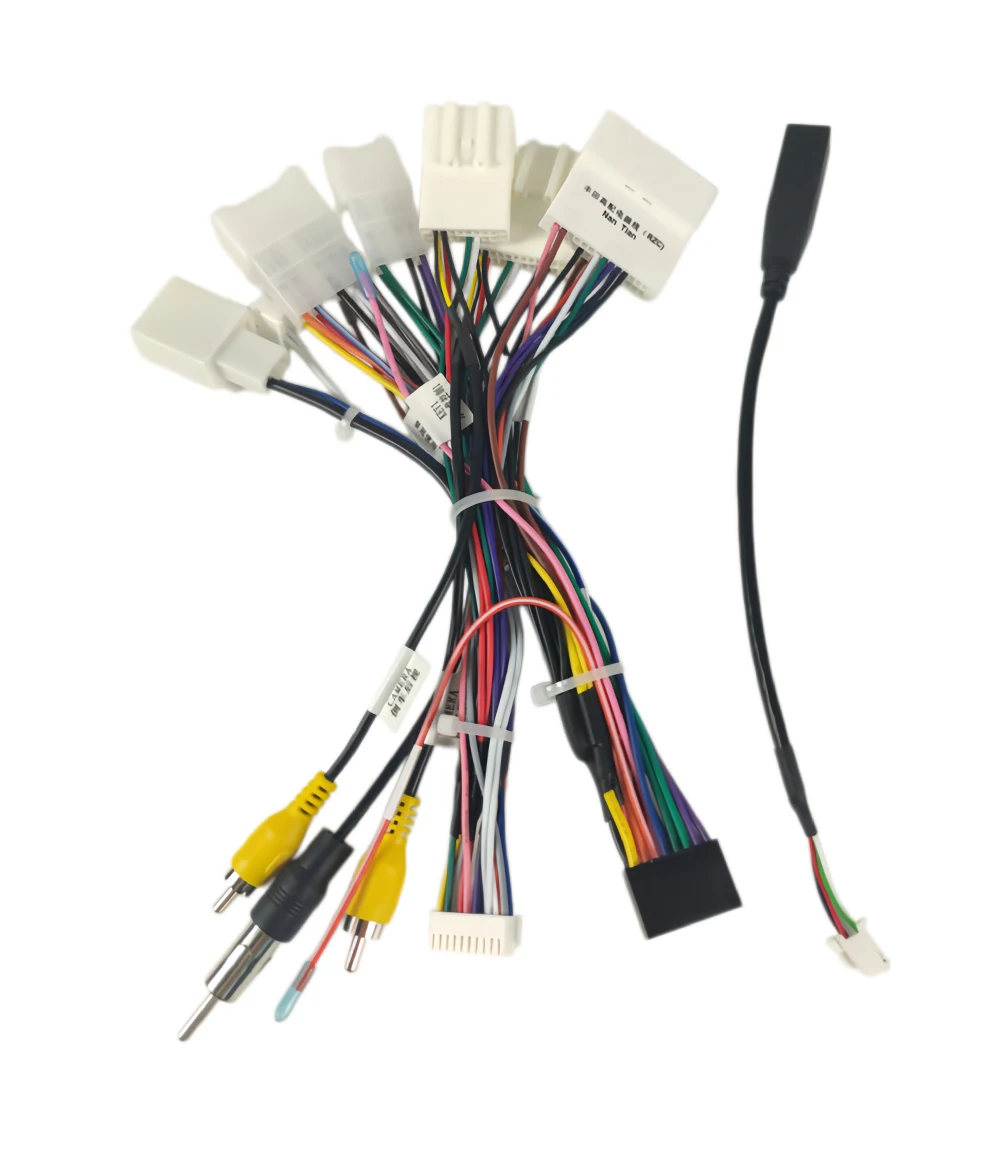 Canbus RZ-FT02 For Toyota Corolla Camry CHR RAV4 Spade Yaris Prius With Wiring Harness Power Cable Android 2 Din Car Radio