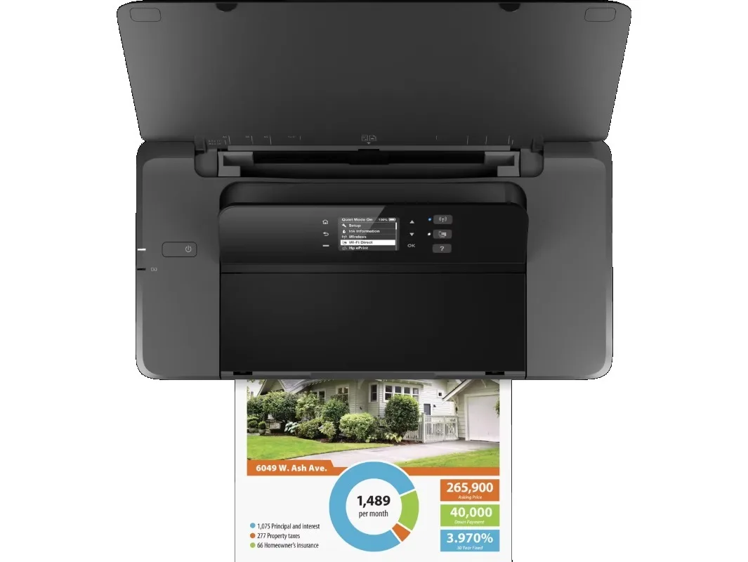 Compact Wireless A4 Color Printer, Battery Included, USB In Stock
