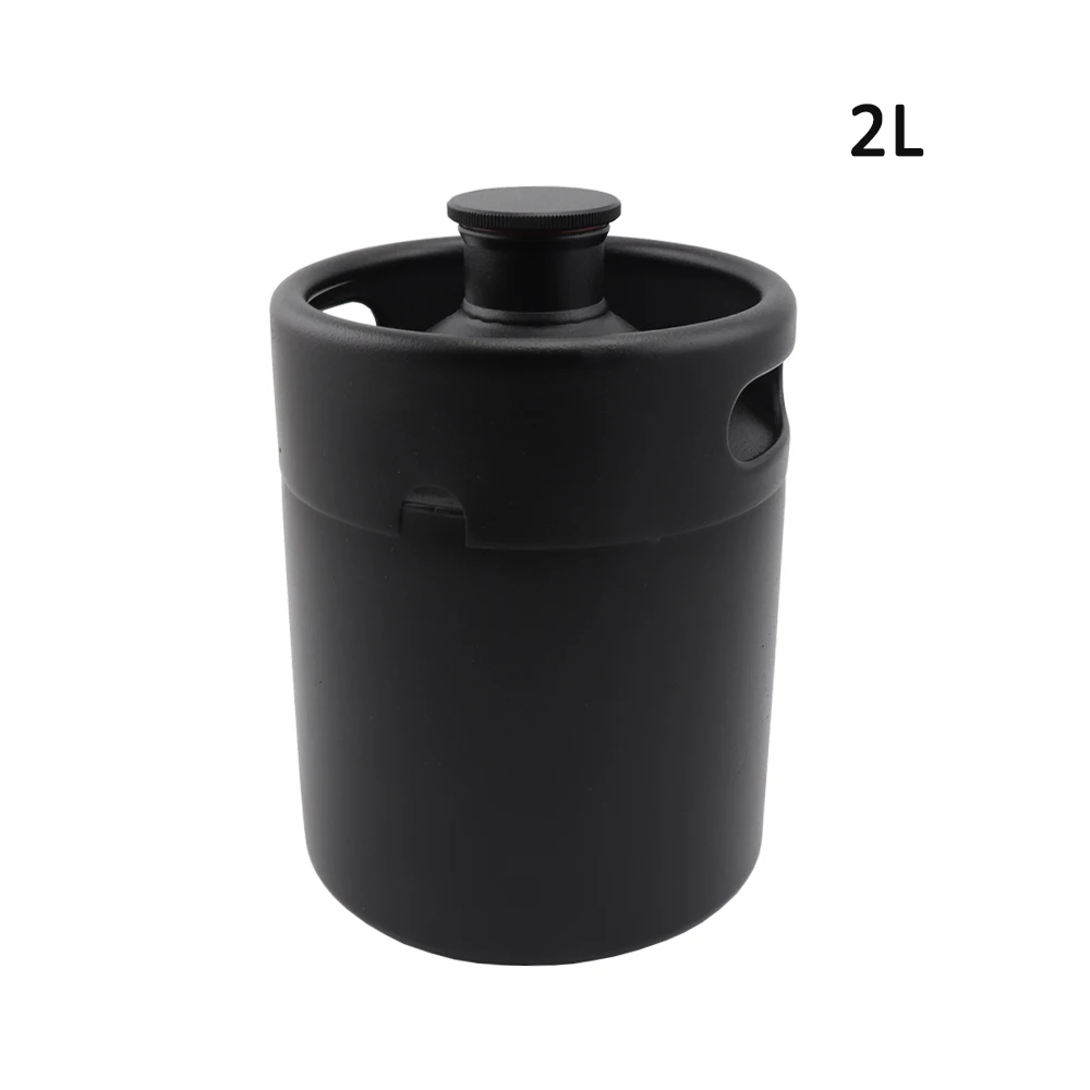 2L/3.6L/5L Mini Kegs Beer Growler Matte Black Homebrew Craft Beer Barrel