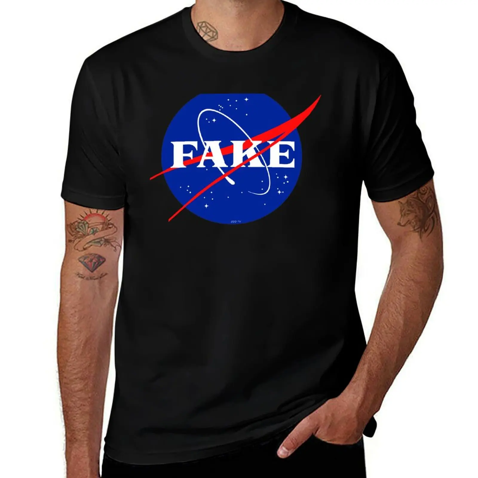 

NASA Fake Logo T-Shirt Anime t-shirt custom t shirt man clothes croswit shirt man workout shirts for men