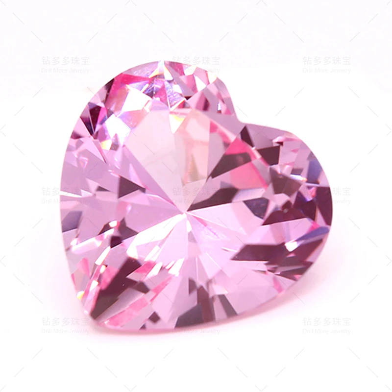 

Lab Grown High-End Customized Regenerated Pink Heart-Shaped Sapphire 9.21ct Artificial Synthesis Cultivation Of Large Carat Gems