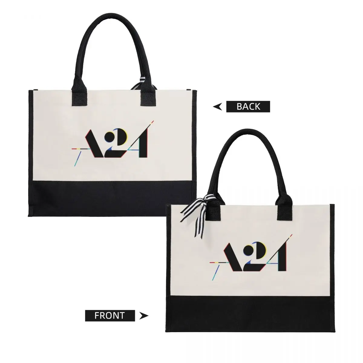 A24 Films Logo Canvas Boodschappentas Bruiloft Decoratie Reis Trouwtas Beste Huwelijkscadeau