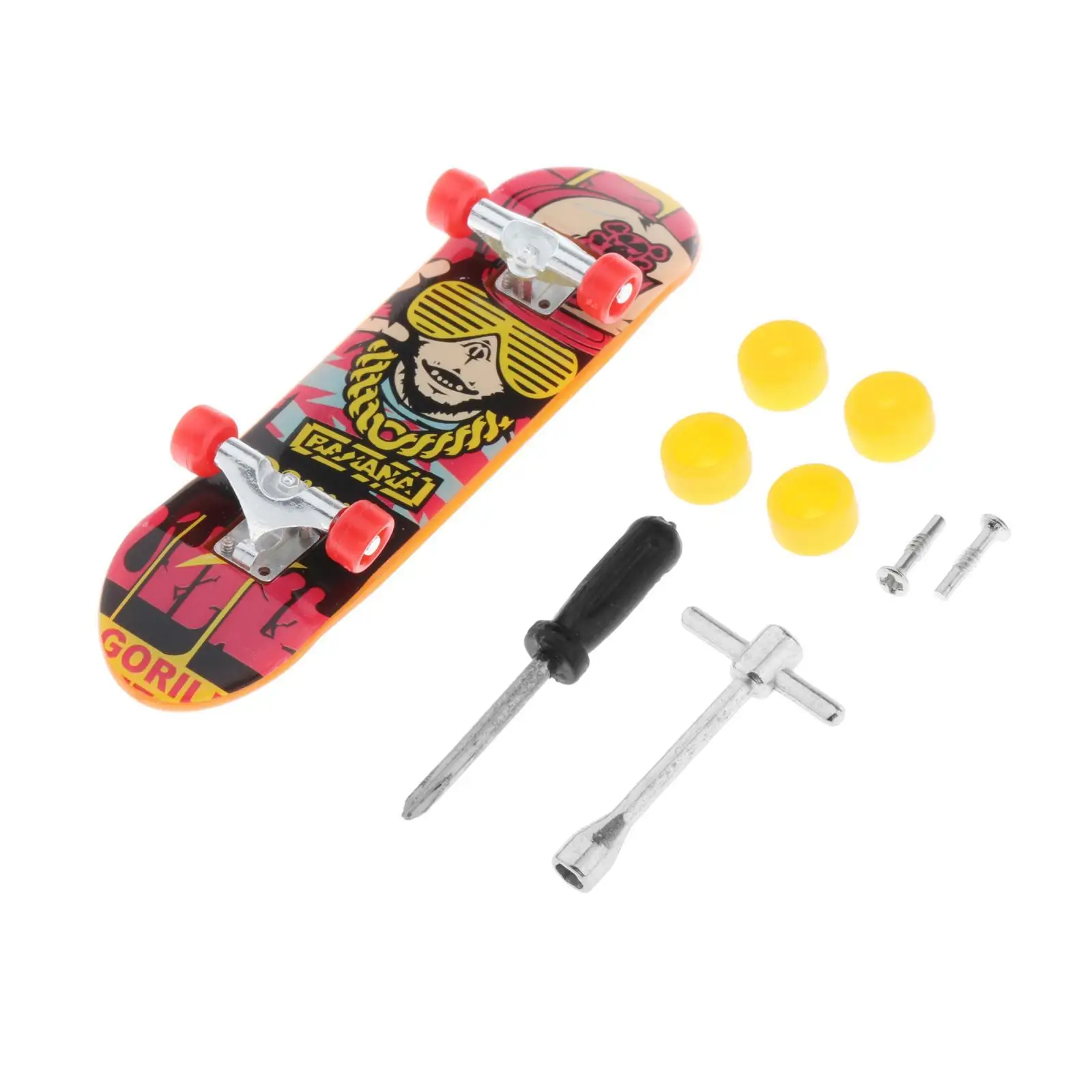 3-6pack Finger Skateboard Complete Fingerboards Fingertip Toy Repair Wrench