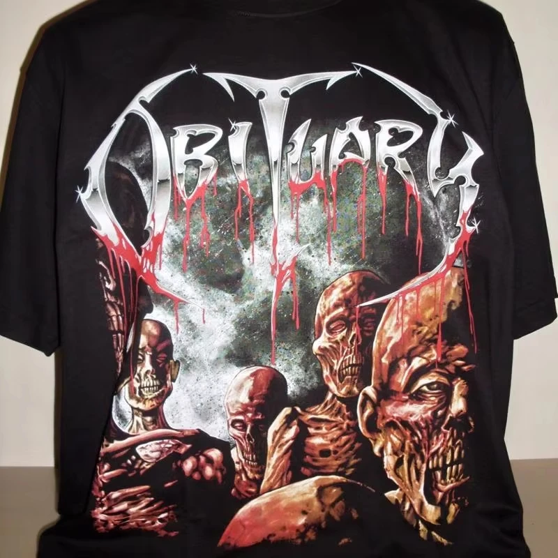 Obituary Back From The Dead Black Death Metal Band T‑Shirt S‑3XL Unisex Casual Short Sleeve Streetwear Fashion Graphic Tee