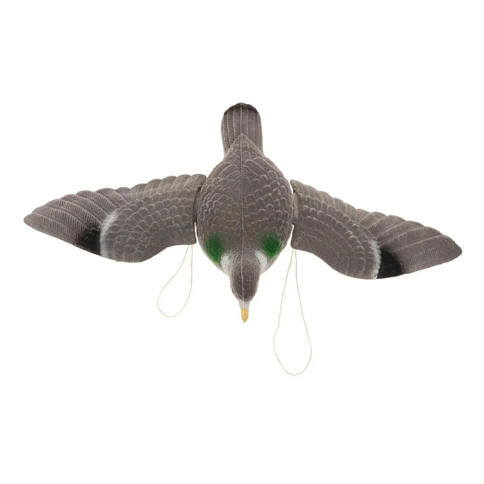 Pigeon Bird of Prey Decoy Scarecrow Flying Pigeon Pest Deterrent Garden Bird Scarer Decoy Pond Decor Garden Ornament Grey