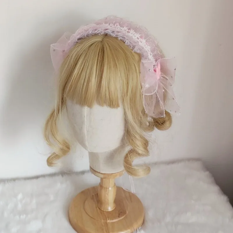 

1 шт., детская повязка на голову, аксессуар для волос в форме бабочки, без травм головы, милые головные уборы для девочек, аксессуары в стиле Лолиты