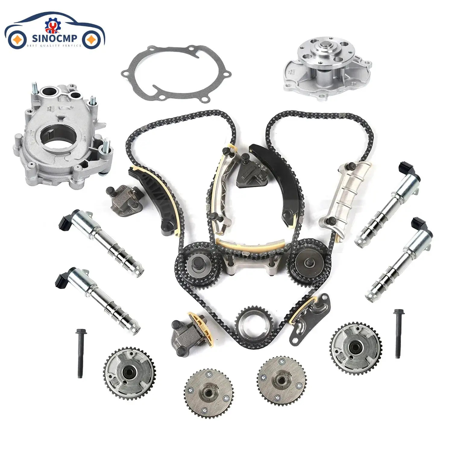 

9-0753S 12626160 12626161 12626164 12566029 917219 1Set Timing Chain Kit For 2008-2016 BUICK ENCLAVE 3.6L M353 AW5103 Car Parts