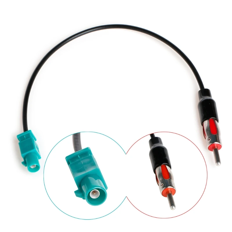 QM เสาอากาศอะแดปเตอร์วิทยุ FM เสาอากาศสายแปลง Converter สำหรับรถยนต์