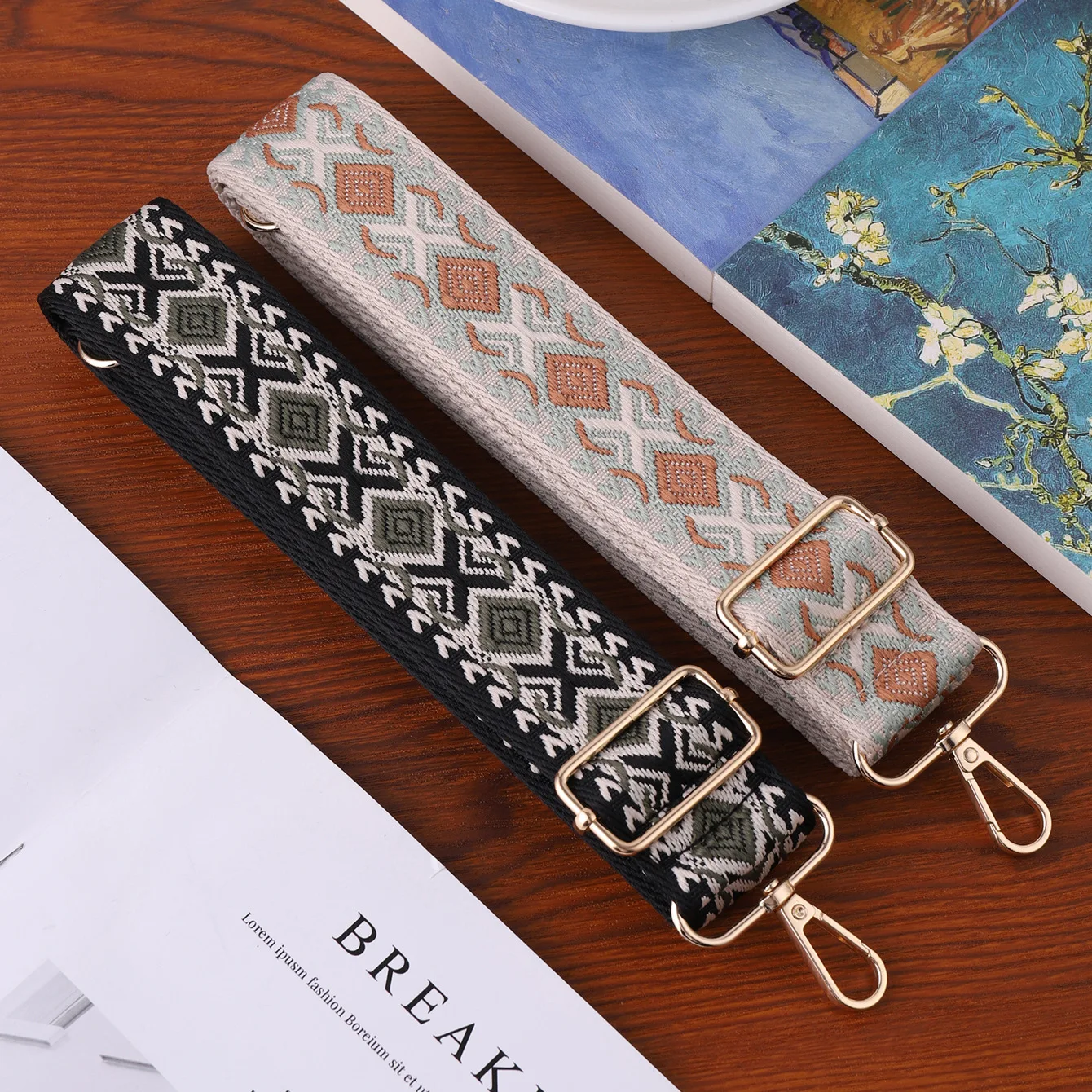 New Versatile Accessories Bag Shoulder Strap Crossbody Lengthened and Widened Women's Bag Replacement Belt Canvas Bag Strap