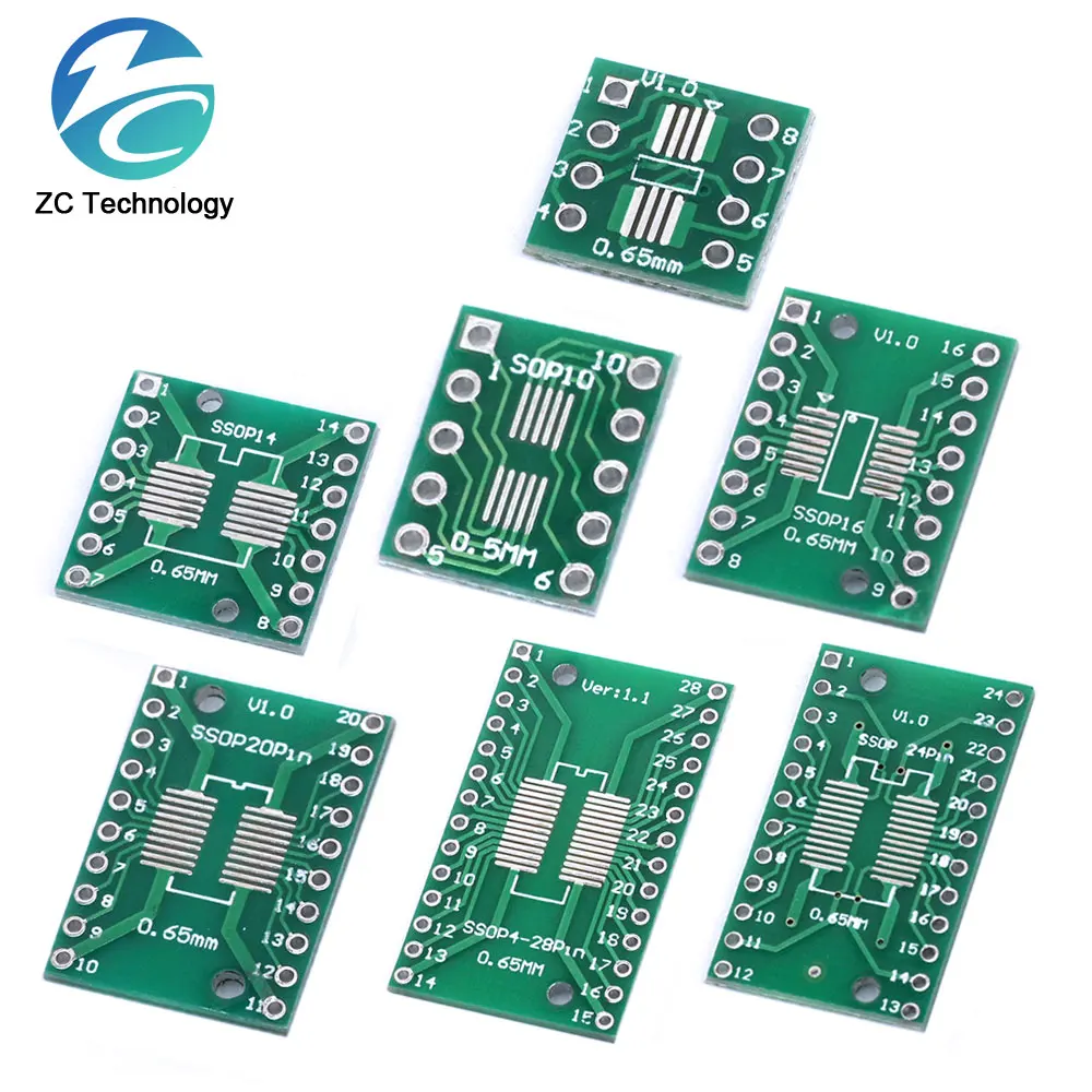 SOP8 SOP10 SOP14 SOP16 20 24 28 56 z kolei DIP/SMD, aby zanurzyć adapter IC gniazdo TSSOP SOIC SSOP płytka drukowana za pomocą tego narzędzia online bez płyta 0.65mm 1.27mm