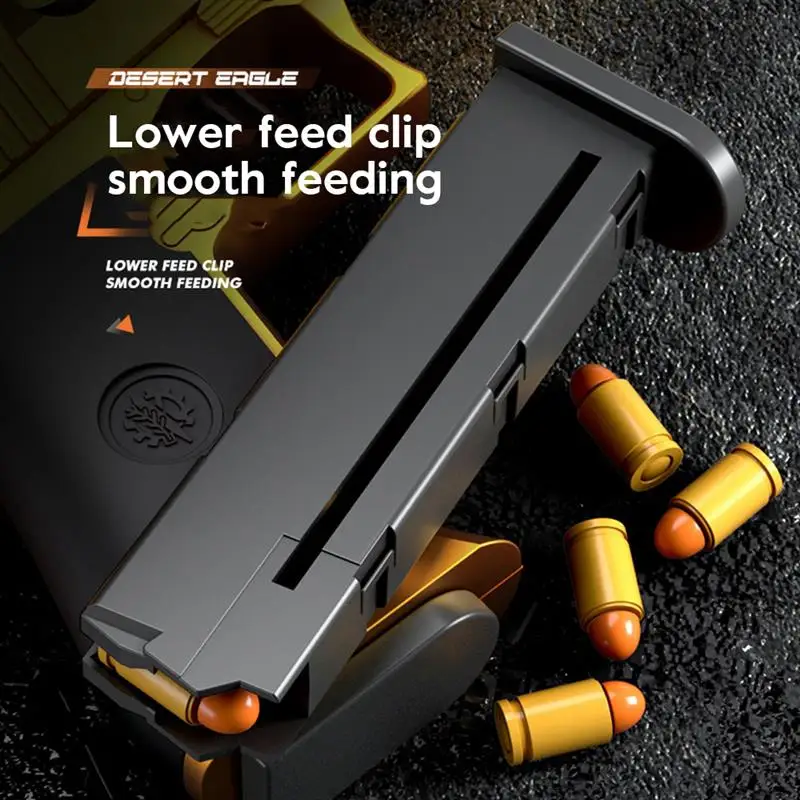 Automatische Shell-Auswurfspielzeugpistole Desert Eagle Pistole Burst Soft Bullets Pistola für Jungen Geschenke Outdoor-Spiel