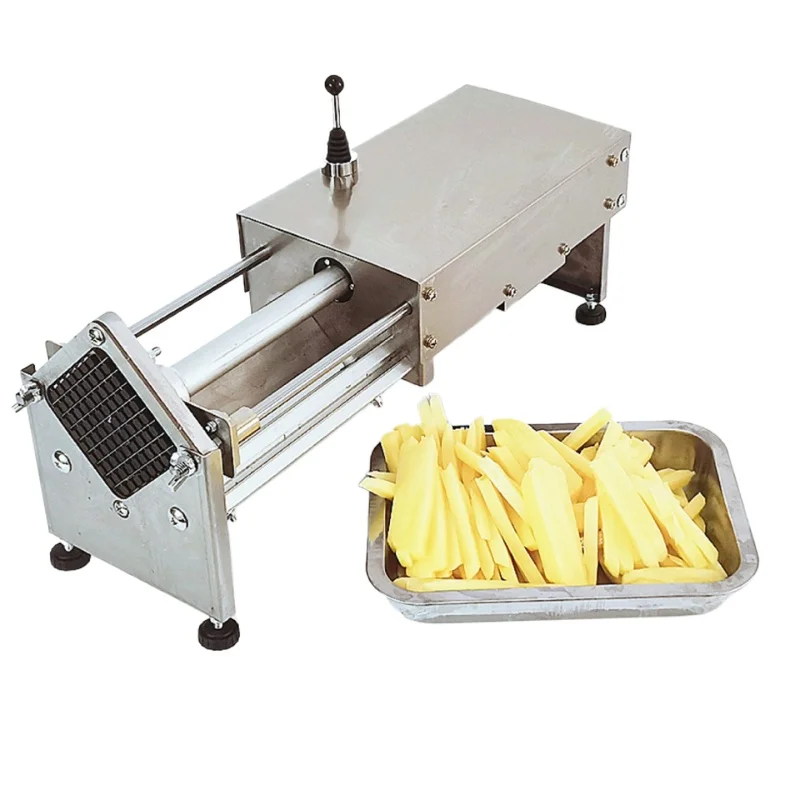 

Electric Strip Cutter Commercial French Fries Cutting Machine Automatic Carrot Lotus Root Pusher Stick Machine