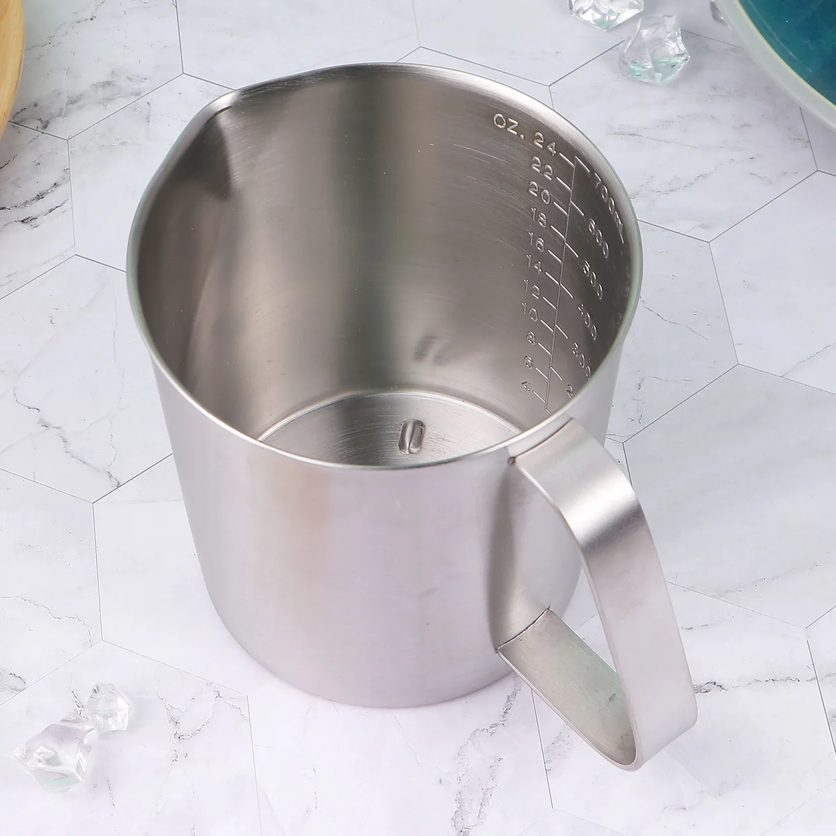 

Stainless Steel Scale Cup Baking Supplies Liquid Measuring Kitchen Utensil Tools