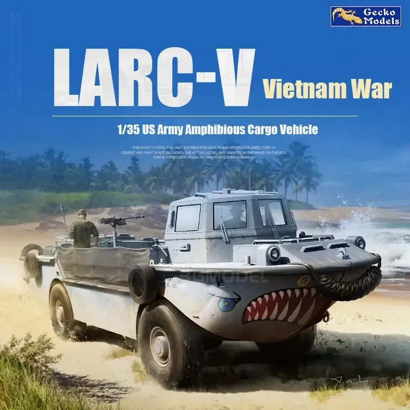 

1/35 Gecko model 35GM0038 US Army Amphibious Cargo Vehicle (Vietnam War ）assembly Scale diy toys Model Kit
