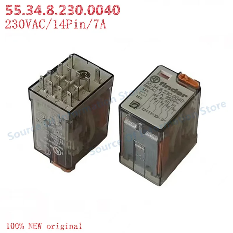 

55.34.8.230.0040 Finder Relay 230VAC 14-Pin 7A
