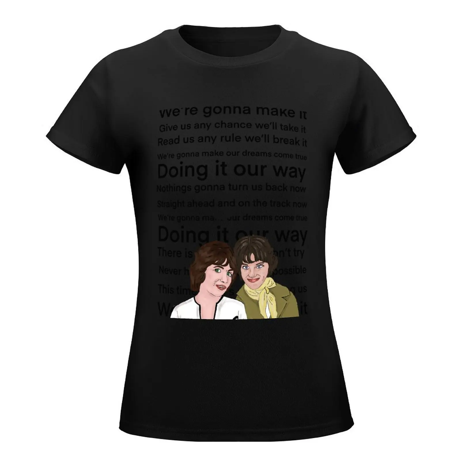 Laverne and Shirley T-Shirt Blouse Female clothing white t-shirts for Women