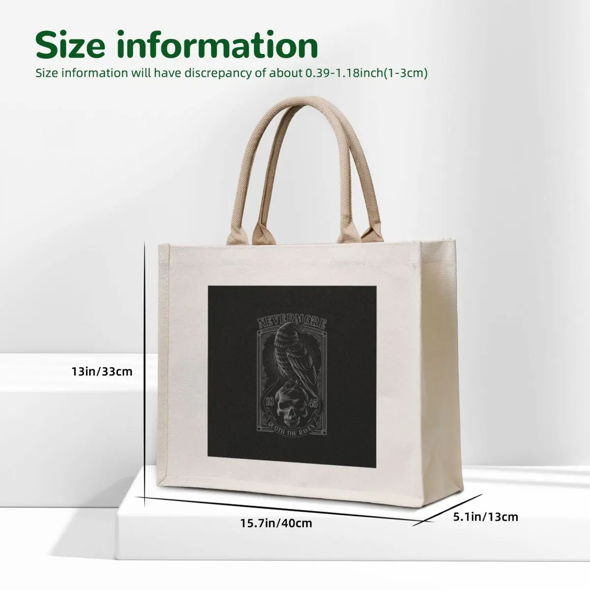 Edgar Allen Poe Nevermore Quoth The Raven Tote Bag tote bags aesthetic hand bags tote bag women bags luxury women