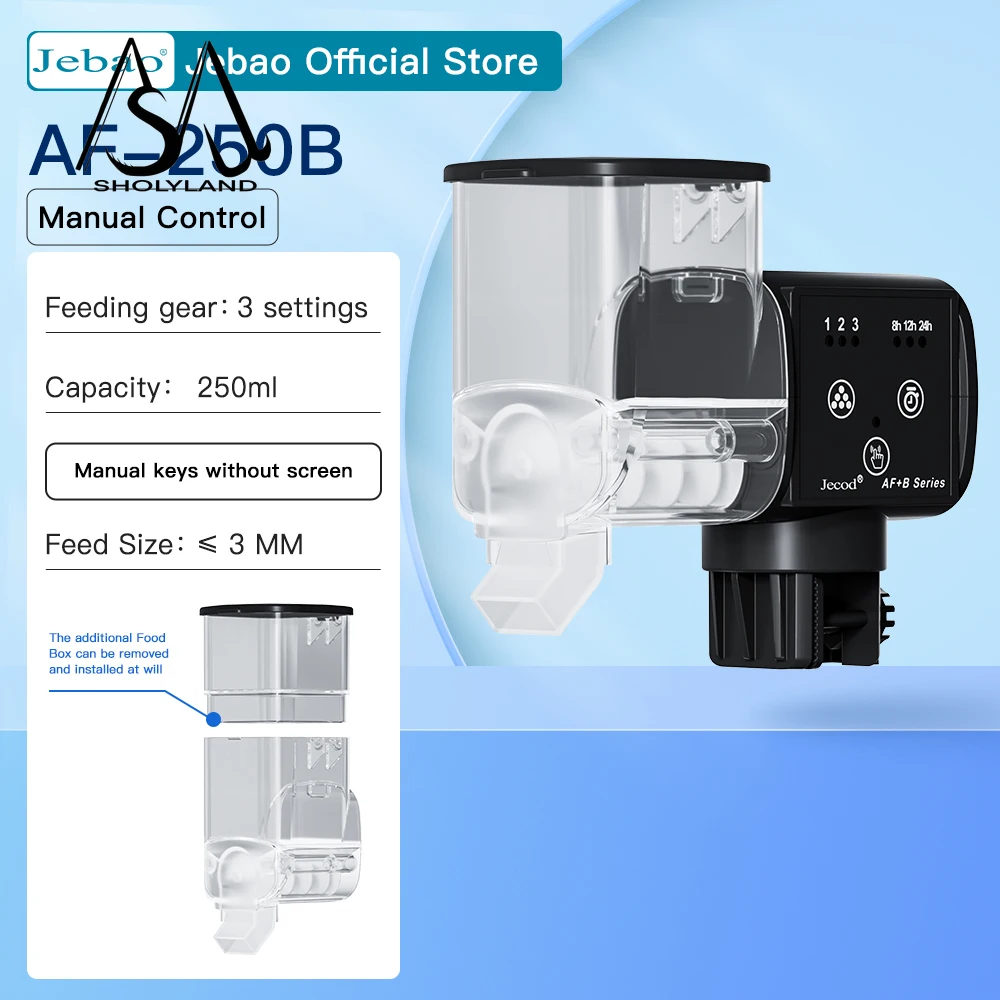 Jebao Jecod New Aquarium Fish Tank Feeder Intelligent Automatic Feeder Digital Timing Wifi Wireless Remote Control Fish Feeding