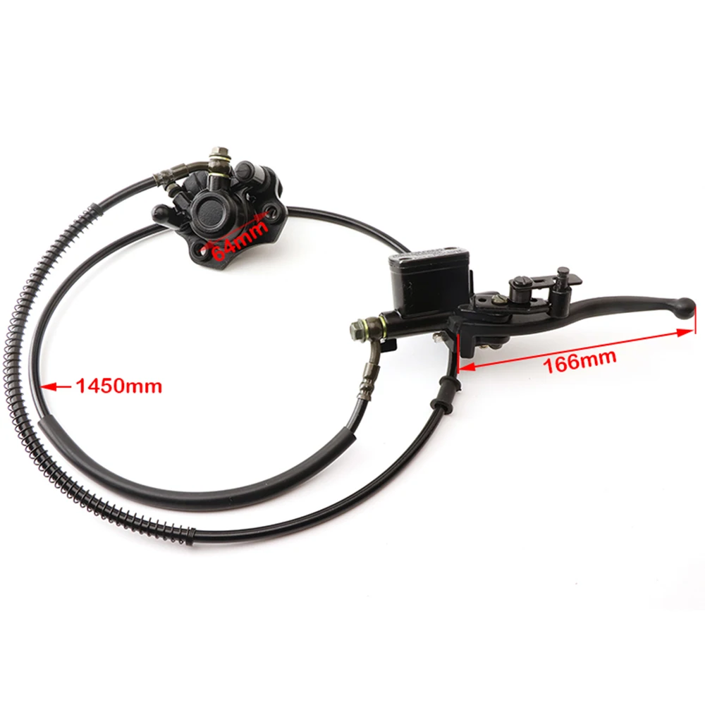 Rear Hand Hydraulic Disc Brake Master Cylinder Caliper Assembly For Chinese 50cc 70cc 90cc 110cc 125cc ATV Buggy Quad Bike Parts