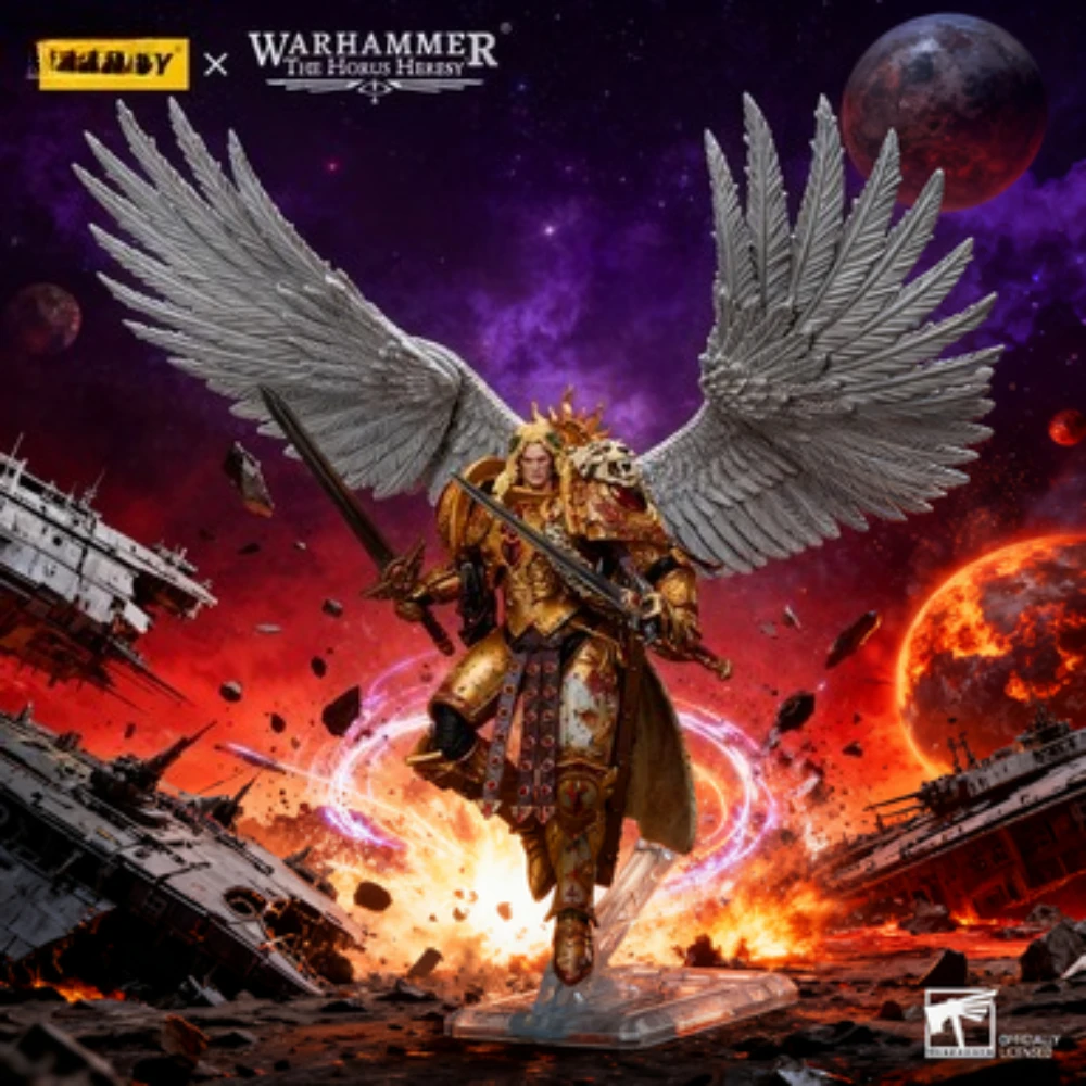 Joytoy figura de ação modelo warhammer 40k 1/18 escala sangue anjos sanguíneosanguinius primódica da ixth legião brinquedos para coleção presente