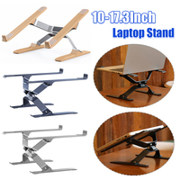 Laptop Riser Adjustable Portable Notebook Stand Aluminum Alloy Laptop Holder for 10-17.3Inch Laptops Tablets Accessory Stand