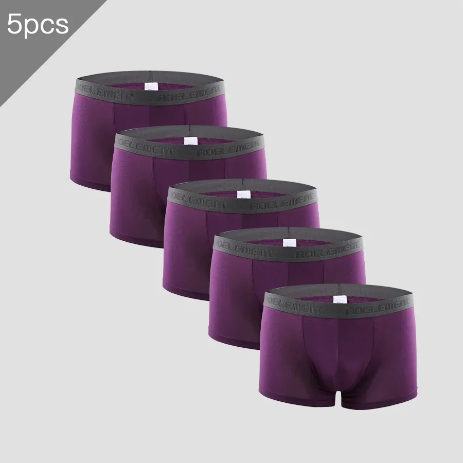 

5PCS Men's underwear, oversized, loose, overweight pants, boxer pants, boxer pants, modal, overweight shorts