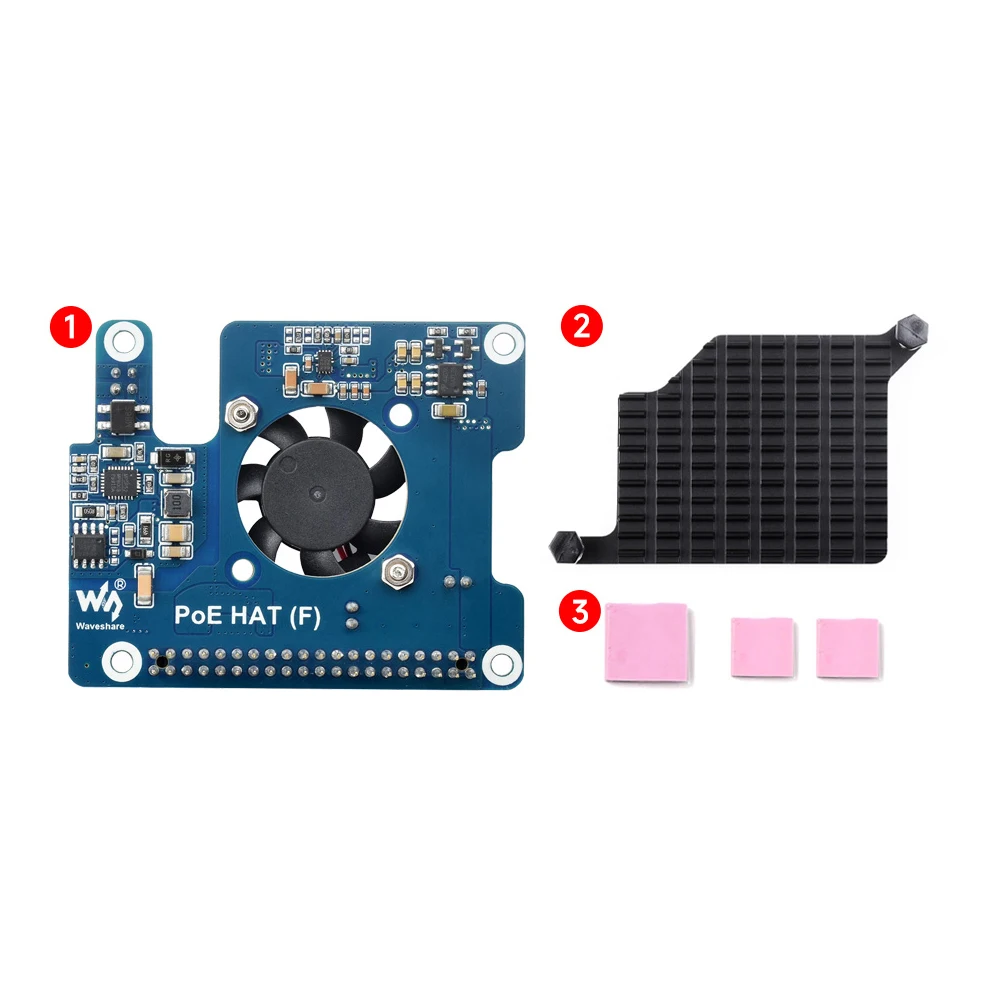 5V PoE HAT for PI5 RasPi Raspberry Pi 5 Projects Expansion Board Fan Cooling Heatsink Module Kit 4GB 8GB 16GB RAM Accessories