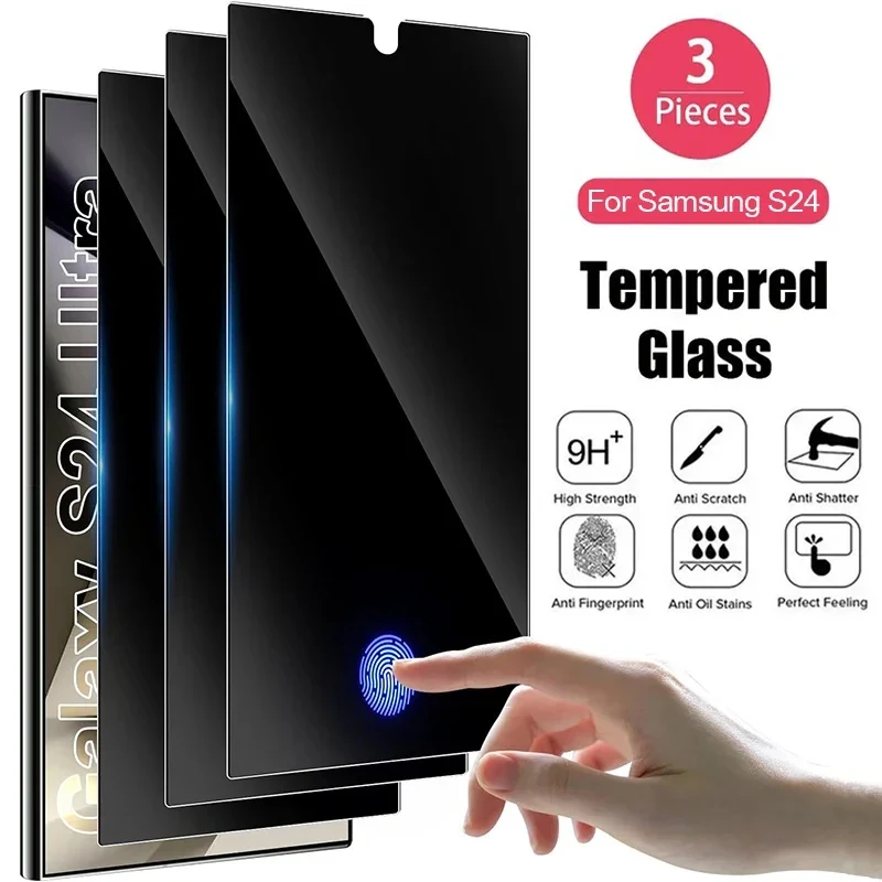 

Anti-Spy Tempered Glass For Samsung S23 S24 Ultra Privacy Screen Protector Samsung S23 FE S22 S21 Note 10 Lite 20 Ultra S10 Plus