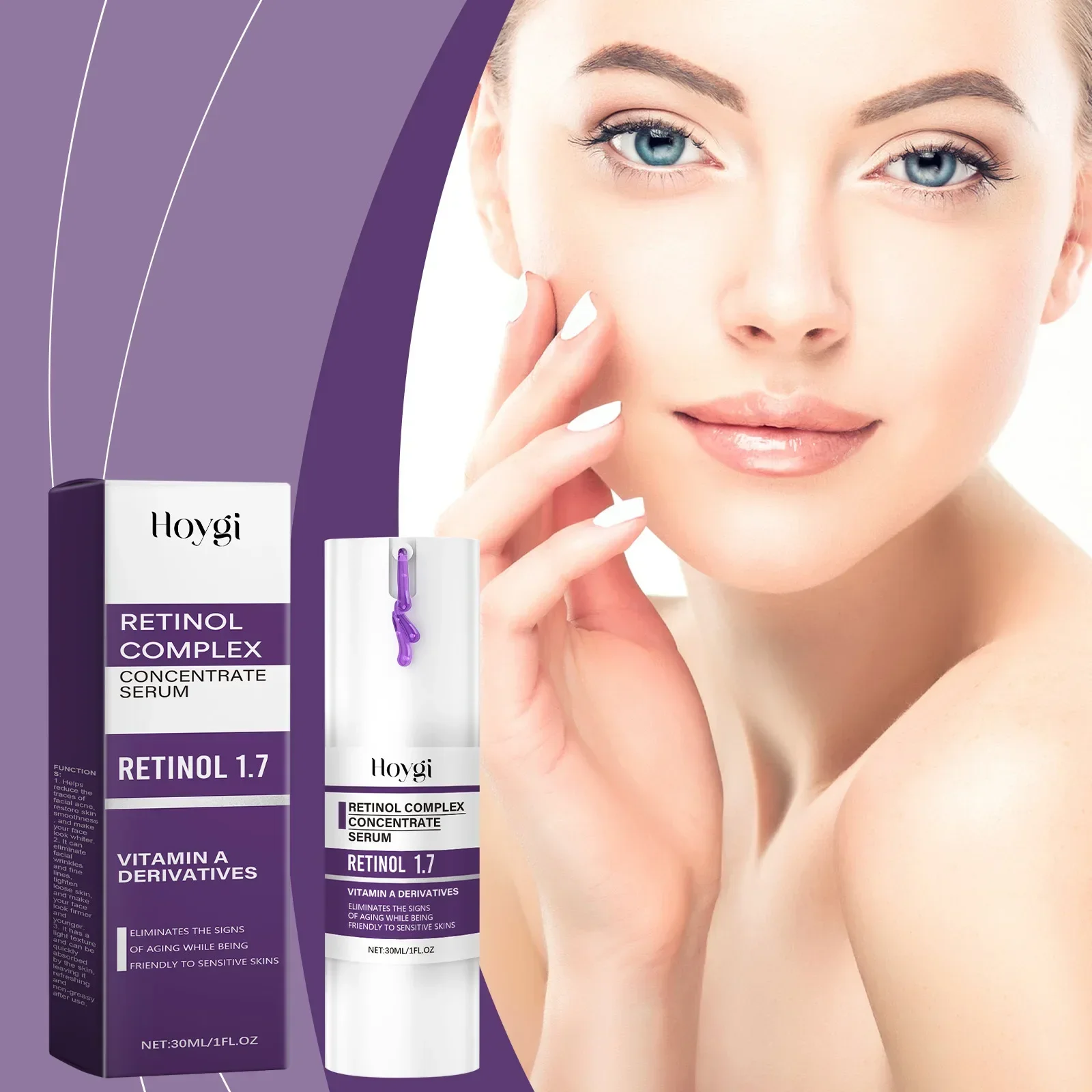 HOYGI Firming Face Moisturizer with Retinol, Collagen and Peptide Complex, Reduces Signs of Aging and Enhances Skin Texture