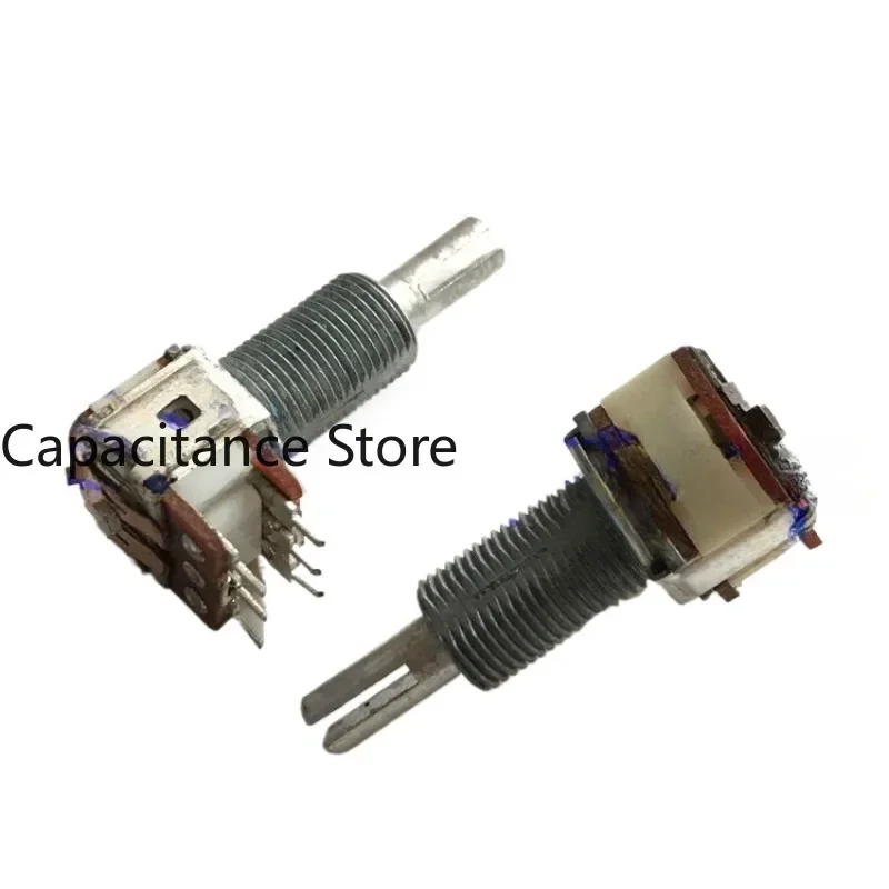 

5PCS Precision potentiometer dual A50K car audio 50KAx2 slim shaft length 25MM