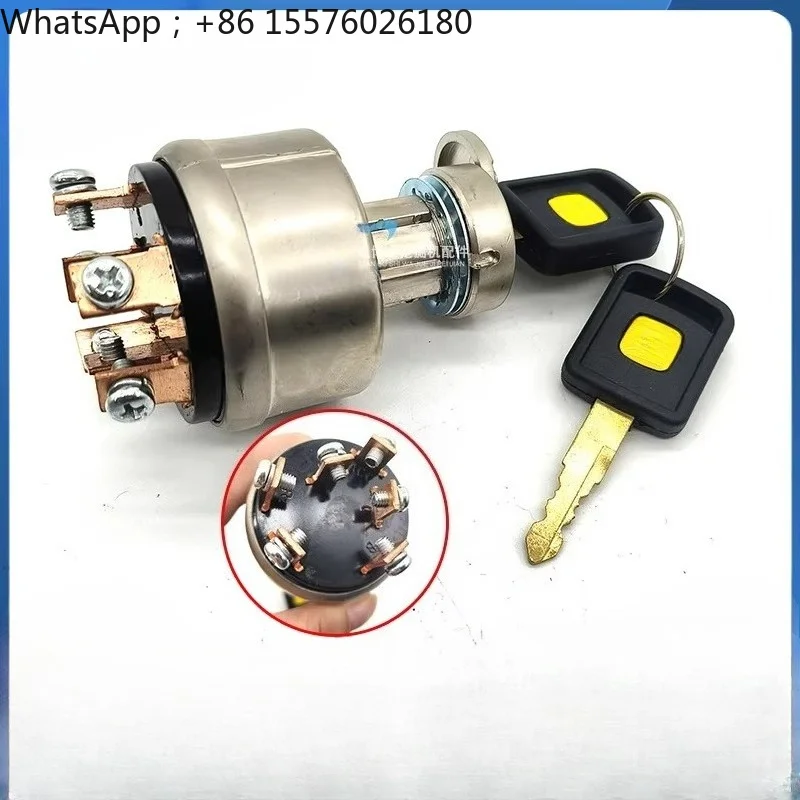 For Doosan Ignition Switch DX55 DX60 DX70 DX75 DX80 DX90 Excavator Parts Ignition Starter Switch