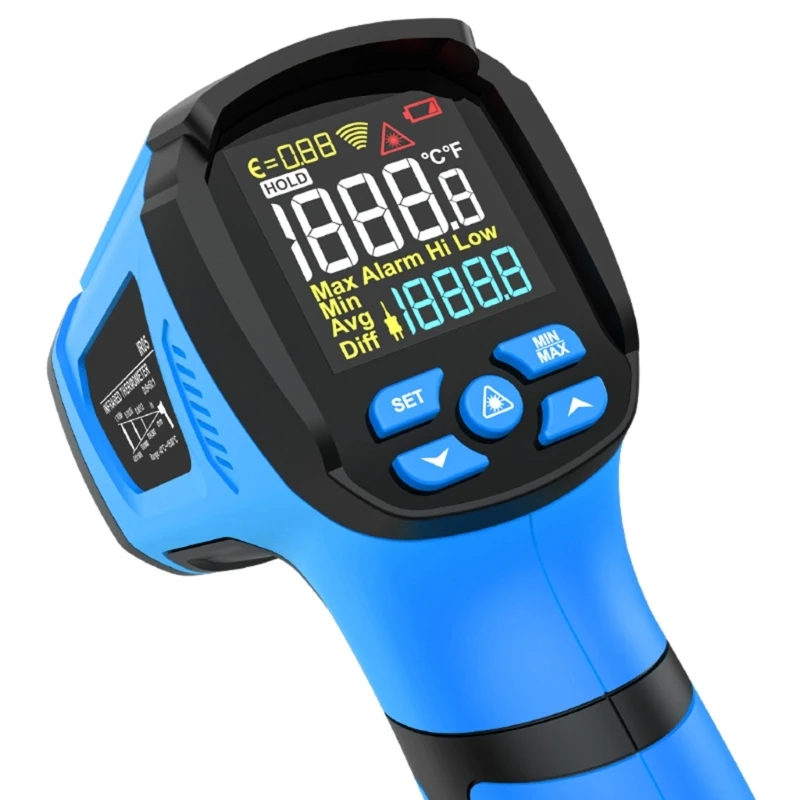 MESTEK Pyrometer-thermometer -40°C ~ 1200°C Dropshipping