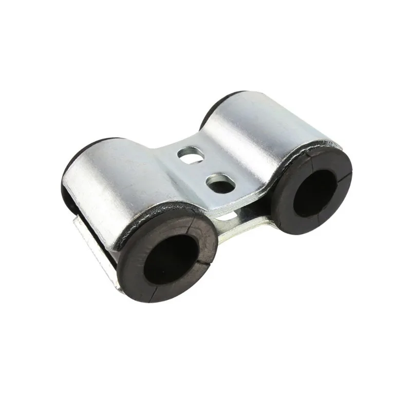 Excavator butterfly clamp pipe clip, crane rotary excavation double hole breaker boom buffer double pipe clamp for Sany Xugong