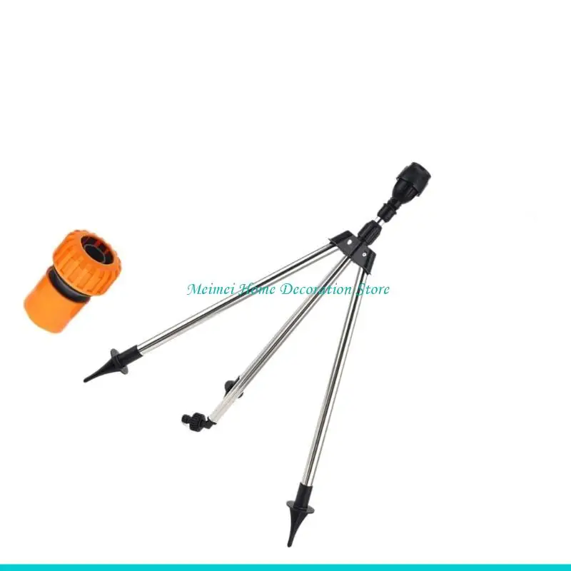 H7BF Multiple Connector Tripod Sprinkler System 90 180 360 Degree Adjustable Sprayed Coverage Fit for Large Yard Garden Bed