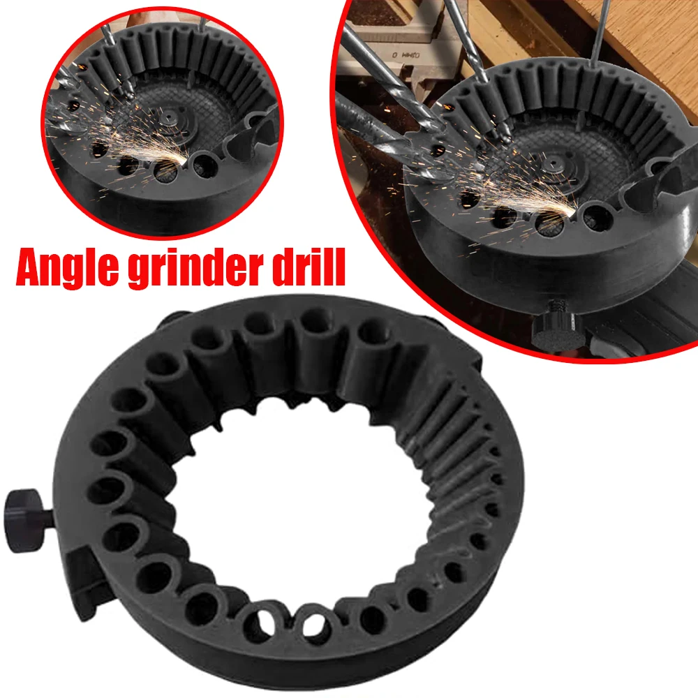 

Multi-function Drill Sharpener Polishing Grinding Tool 25-hole Precision Grinding For 115 and 125 Angle Grinders Auxiliary Tools