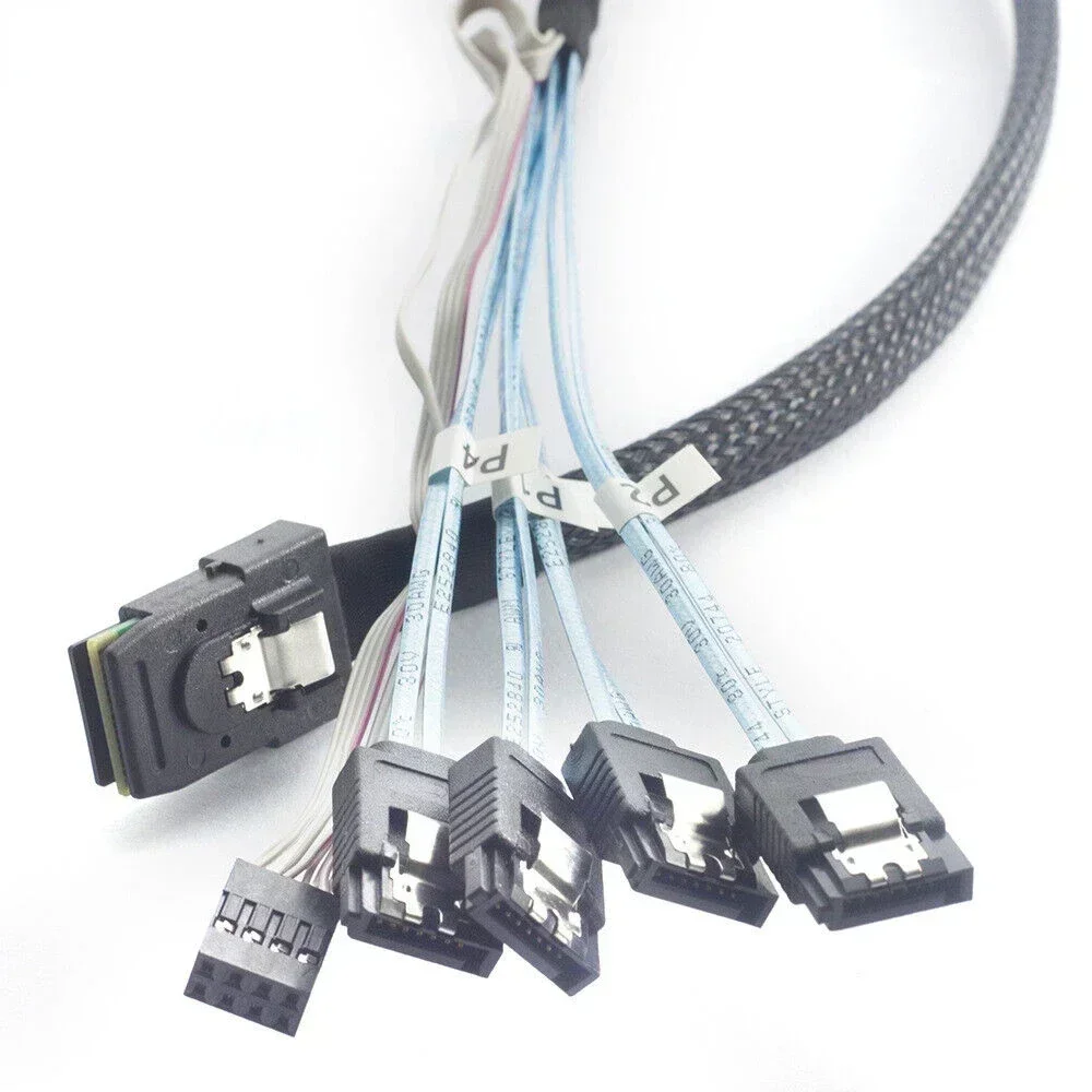 MINI SAS SFF-8087 to 4 Ports SATA server high-speed connection cable