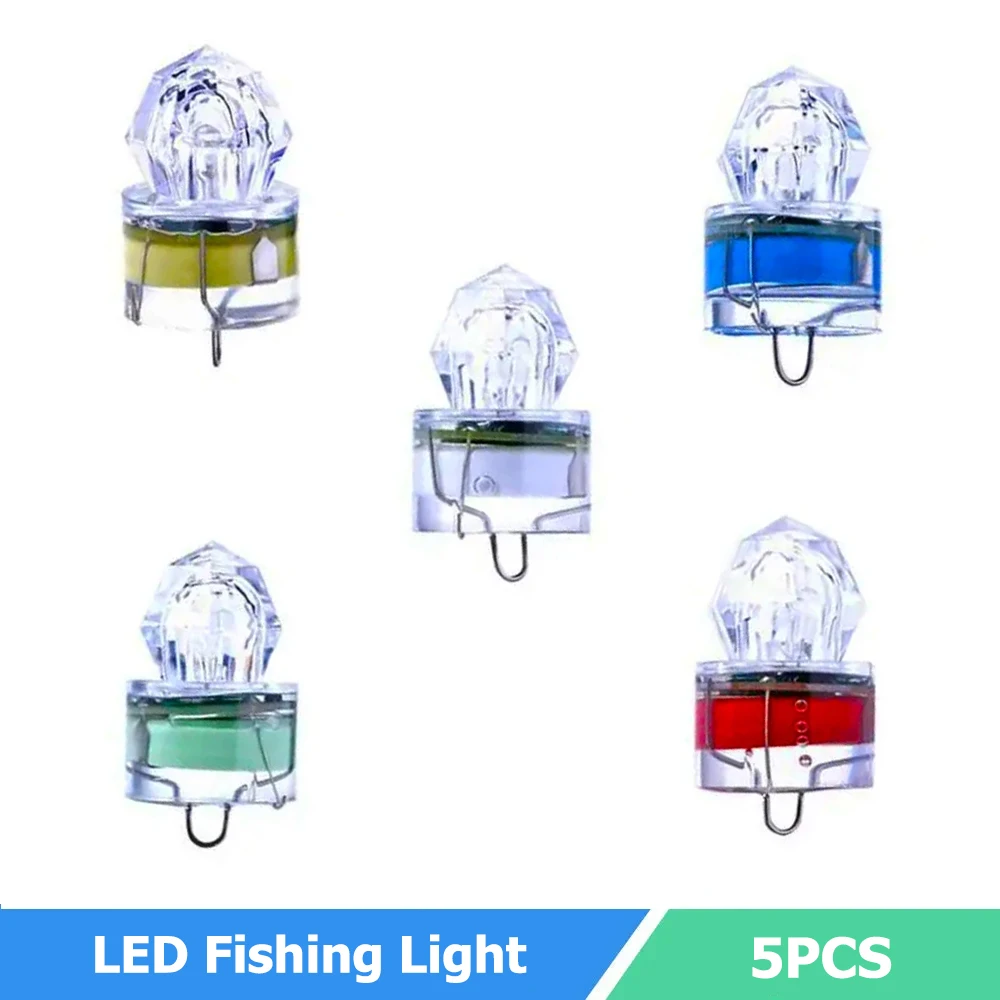 mini impermeavel led lampada de pesca forma diamante luz luminosa subaquatica para atrair peixes pcs por lote 01