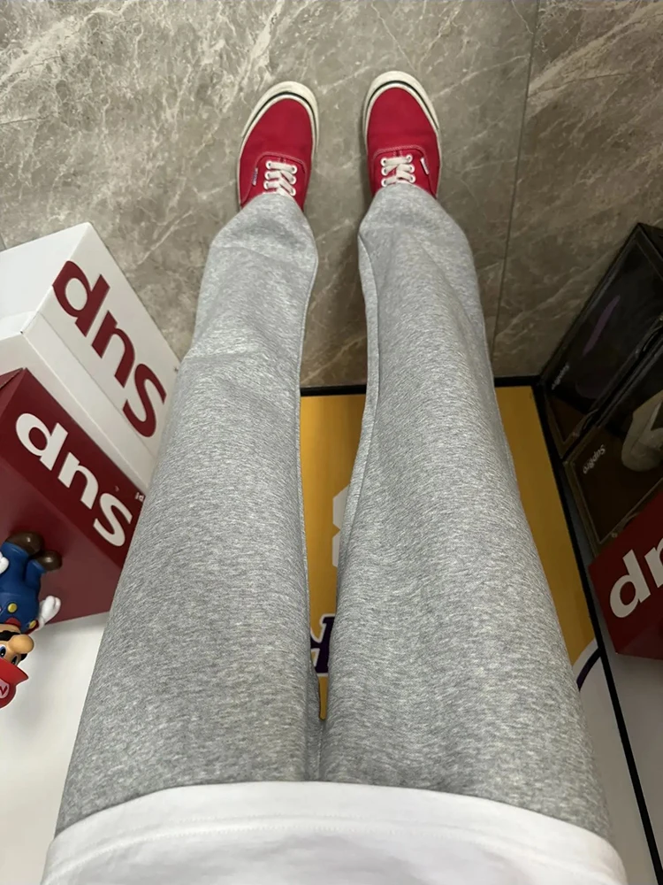 

Cleanfit ey Baskeall Sport Pants Men's Autumn Winter Straight Leg High Waist American Casual Trousers Youth Faion Brand