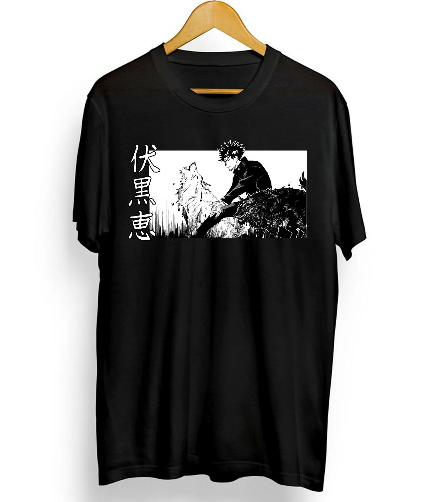 

2026 Summer Jujutsu Kaisen Anime Megumi Fushiguro Printed Loose Short-sleeved Pure Cotton Children's T-shirt Tide Unisex Casual