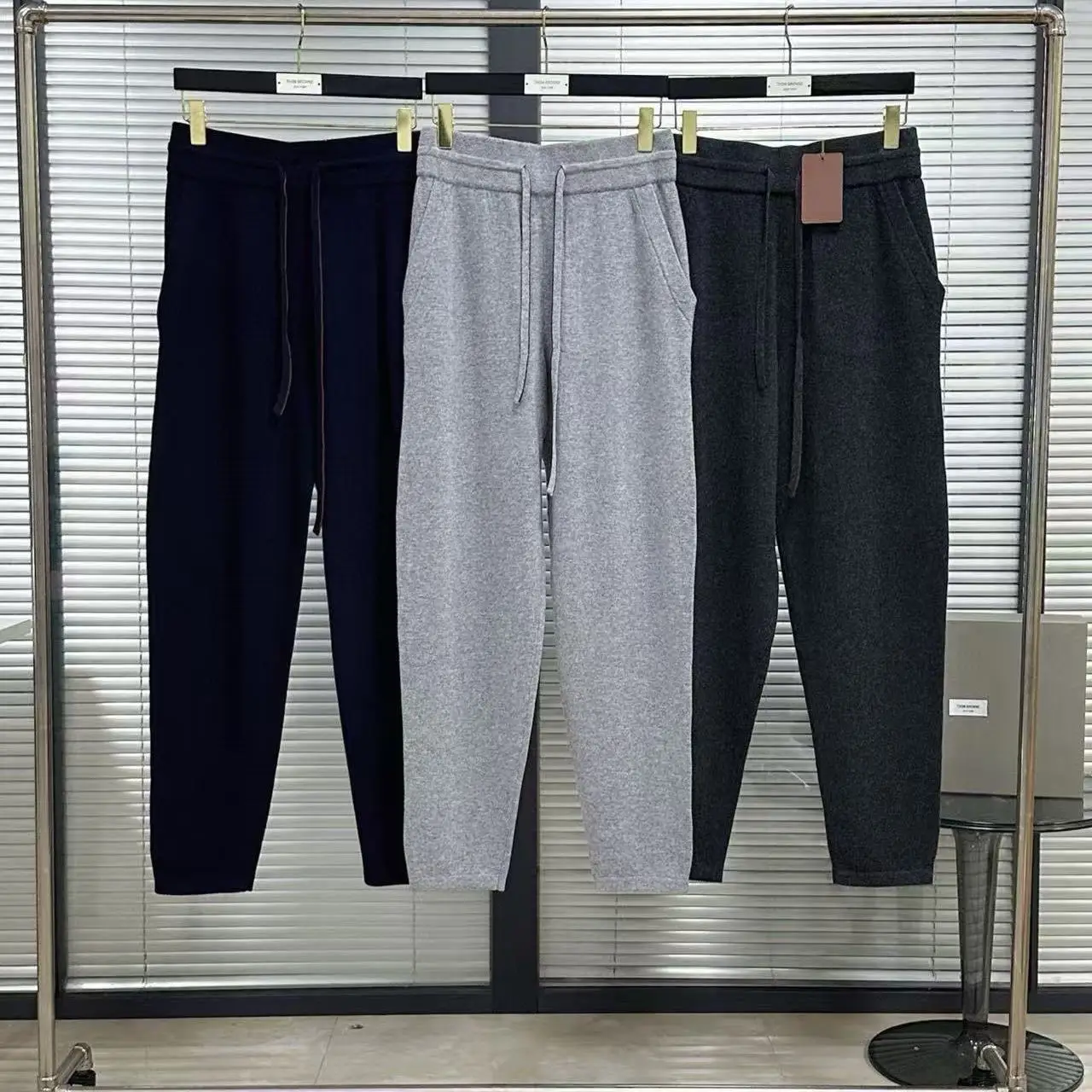 

Italian LP Old Money Style Men's Cashmere Casual Pants