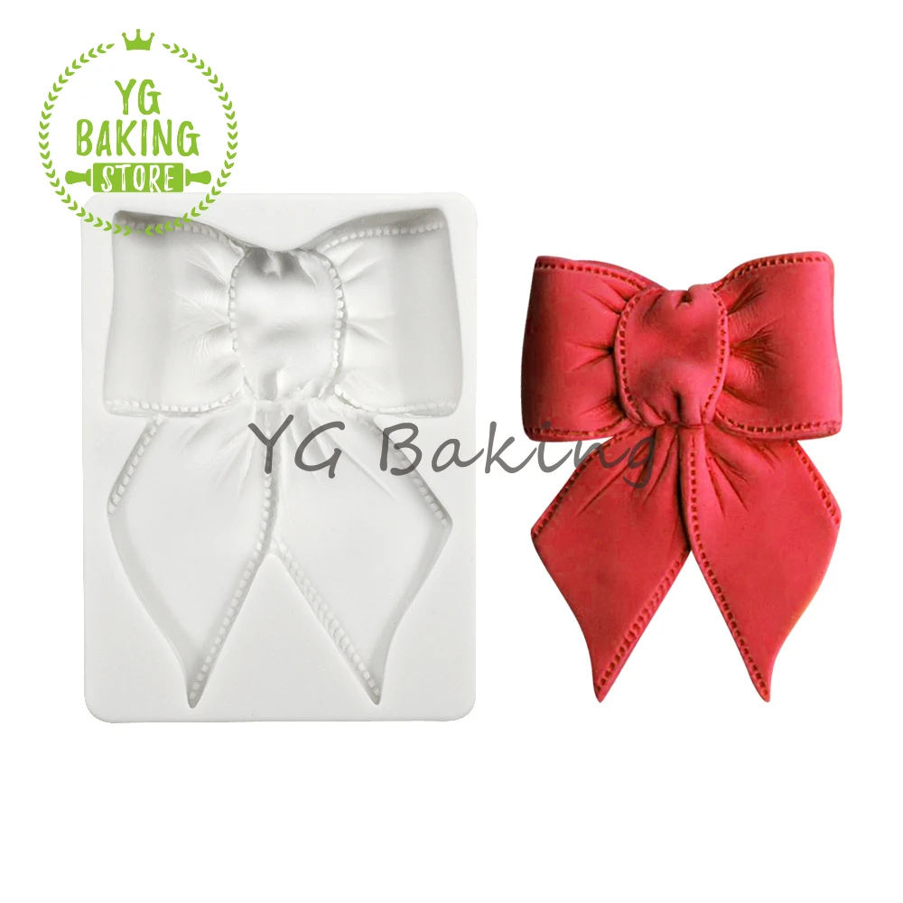 Dorica New Arrival Big Size Bow Design Fondant Silicone Mold Cake Decorating Tools Baking Cake Model Kitchen Accessories